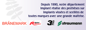 protheses sur implants